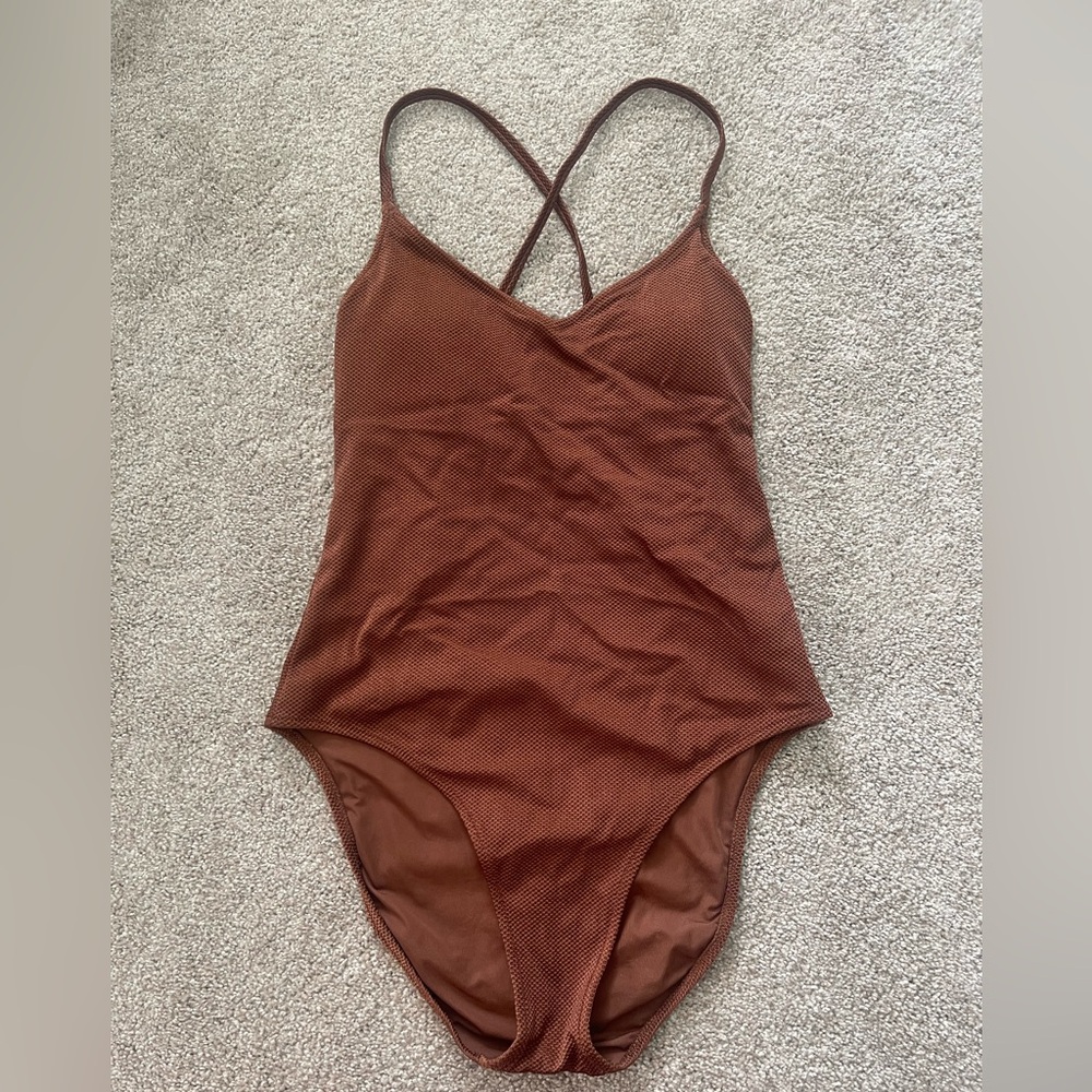 Aerie Textured One-Piece Swimsuit